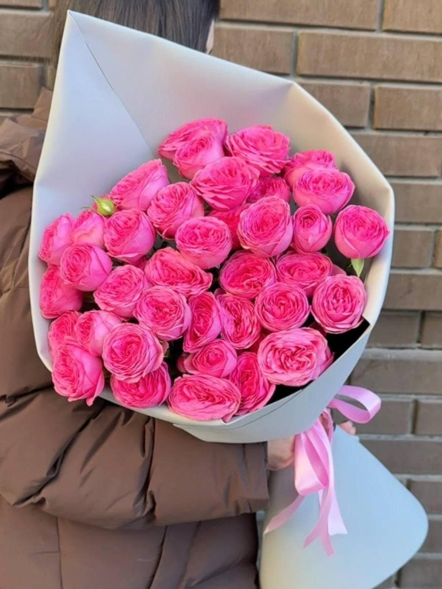 Букет розовых роз