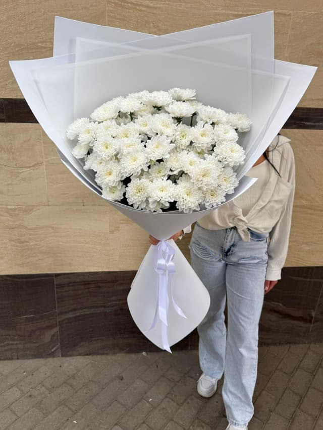 Букет белых хризантем Букет белых хризантем